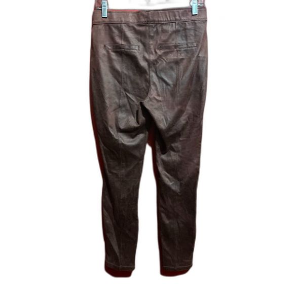 Free People Pants - Free People Faux Leather Leggings Brown Rustic Pull On Pants Size 28